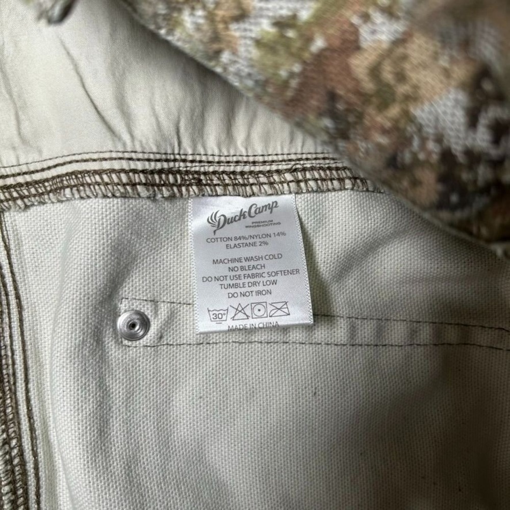 Duck Camp Premium Wingshooting Pants Mens 38R Hunting Camouflage Outdoors - Picture 7 of 12